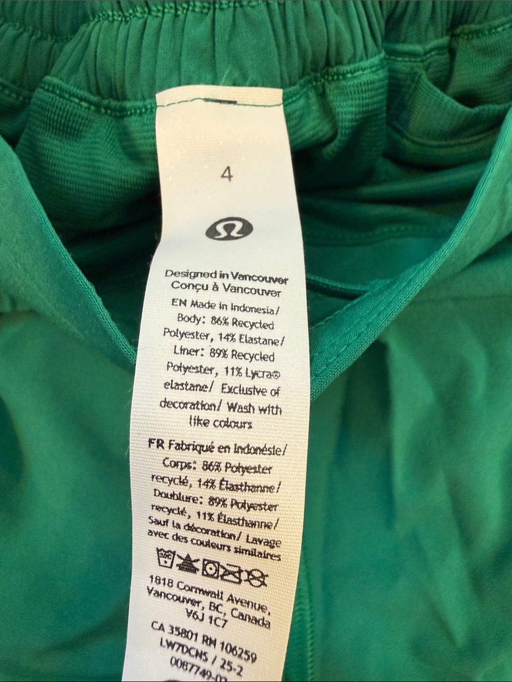 lululemon athletica Emerald Green Athletic Shorts - Picture 4 of 4
